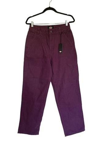 Dickies NWT  Duck Canvas trousers in burgundy