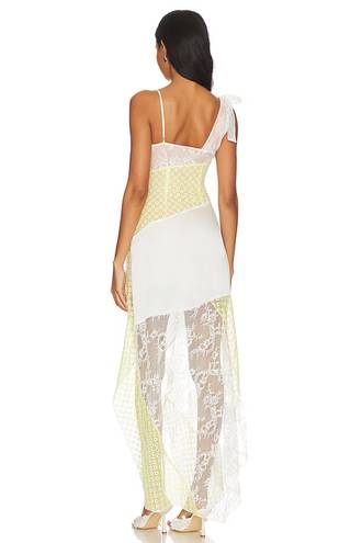 Majorelle Revolve  Janis Maxi Dress in Ivory & Pale Yellow