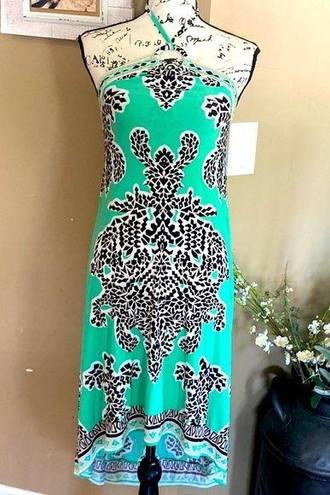 INC  international concepts size XS black and mint green tie behind neck