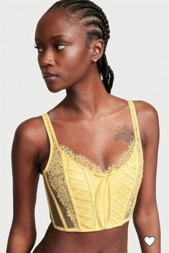 Victoria's Secret Yellow Dream Angels Lace Corset