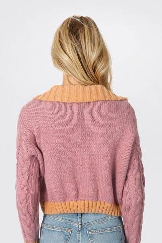 Lush Clothing NWT | Lush Shayla Rhinestone Button Cropped Cable Knit Cardigan Sweater | SZ M