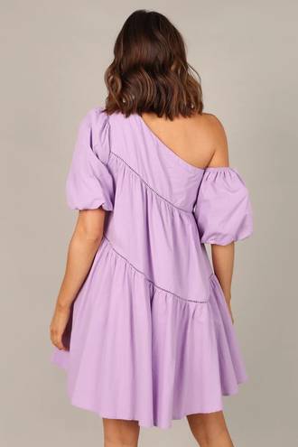 Petal and Pup Lottie Off Shoulder Mini Dress - Lilac