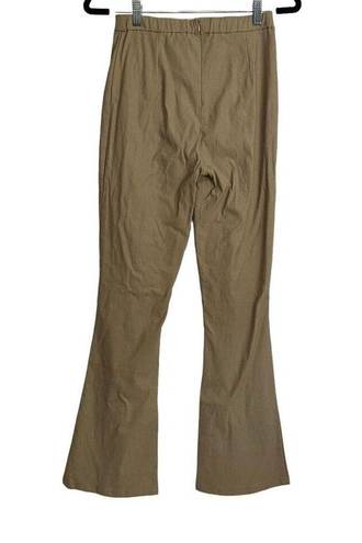 HYFVE  Women’s Tan Seamline Flare Pants High Waisted Stretch Size Medium NWT! Y2K