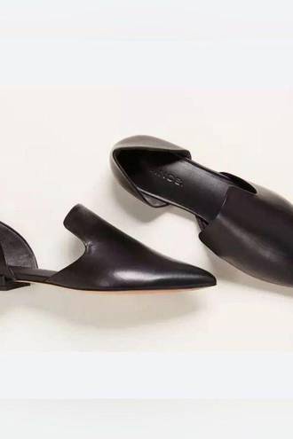 Vince  Damris Black Leather Flats Ballet Pointed Toe Women’s size 8.5