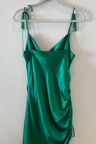 Cinq à Sept Green Silk Mini Dress