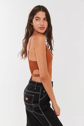 Urban Outfitters Out From Under Dark Side Strappy High-Leg Bodysuit