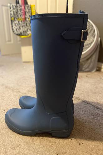 Hunter Tall Blue Rain Boots