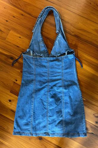 Urban Outfitters Halter Jean Dress