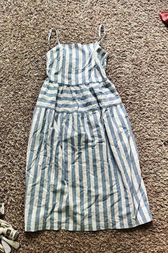 Old Navy Blue And White Striped Sundress