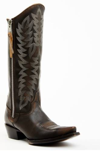 Idyllwind WOMEN'S LATIGO SIDE ZIP DISTRESSED TALL WESTERN BOOT - SNIP TOE