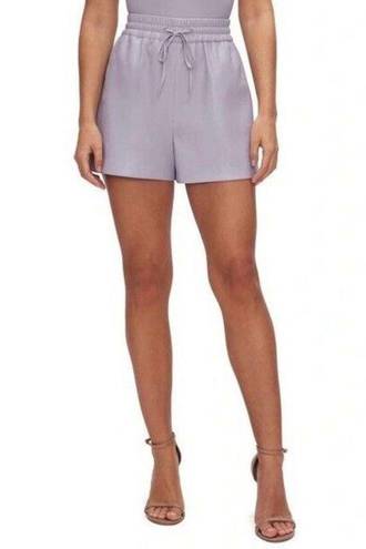 Good American NWT  Better Than Faux Leather Drawstring Shorts in Lilac Whisper XS