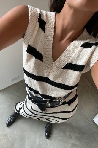 Et Clet As if Striped Knit Dress 