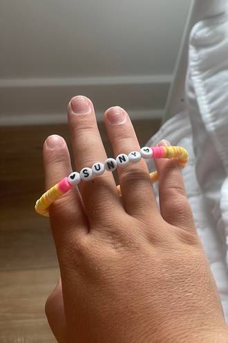 Yellow and Pink Sunny Bracelet