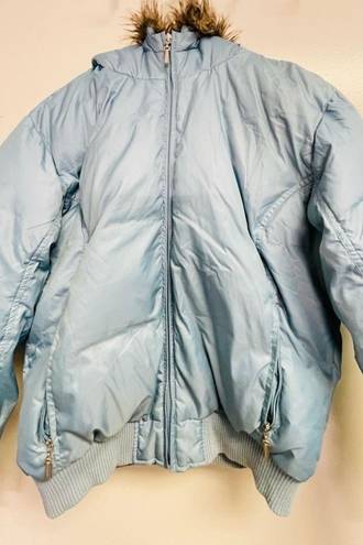 Polo  Jeans Ralph Lauren- Hudded puffer jacket blue Size Large #RN67437