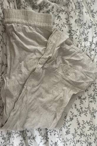 boho flowy pants Tan