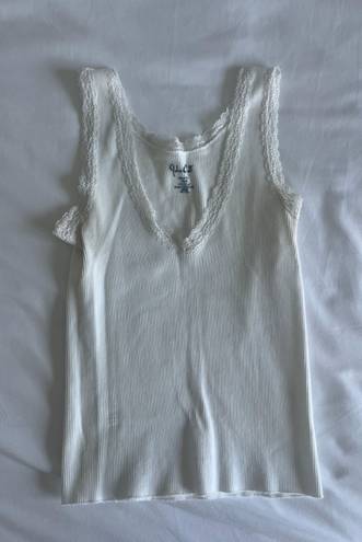 Brandy Melville White Lace Tank