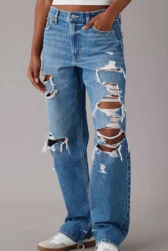 American Eagle Women’s AE Ripped High Rise Boyfriend Jeans Size 10R