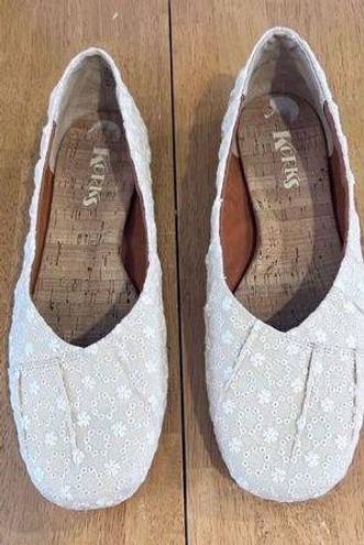 KORK'S WOMENS [ALMER EMBROIDERED BALLET FLATS ARCH SUPPORT SIZE 11M