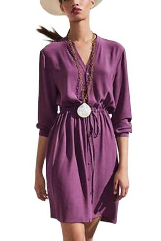 Eileen Fisher  Drawstring Shirtdress In Curan XXS