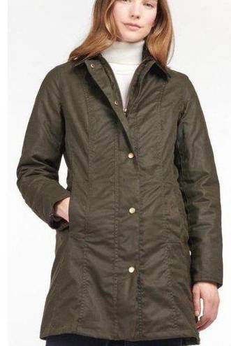 Barbour  Belsay Wax Coat in Olive