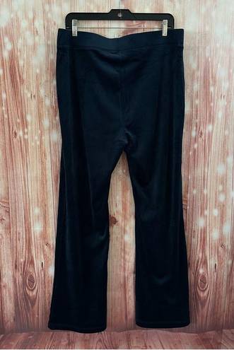 Juicy Couture  Navy Blue Rhinestone Logo Velour Track Pants