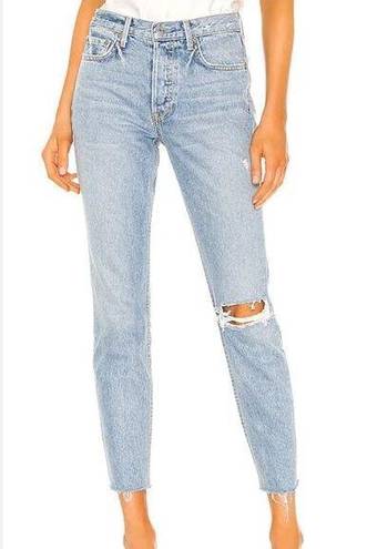 GRLFRND  High Rise Karolina Cotton Distressed Straight Leg Women's Jeans size 26