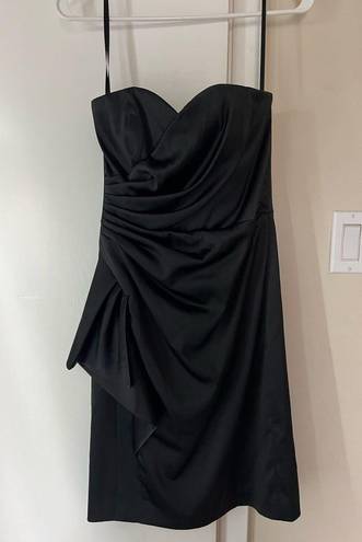 White House | Black Market  Black Strapless Cocktail Dress- Size 2