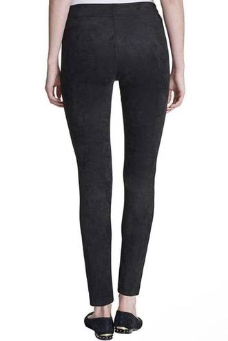 Andrew Marc NWT  Faux Suede Legging Pant Black Preppy Work Office Street Casual