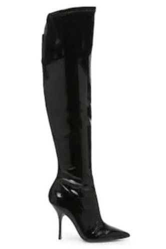 mix no. 6  patent knee high boots. 7.5