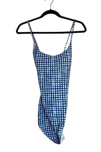 Southern Tide NWOT  Gingham Lace Up One Piece Swimsut