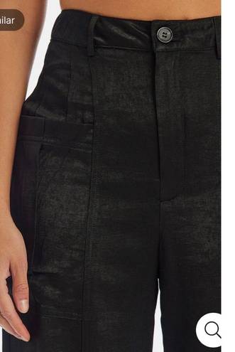 Current Air NWT  Satin Utility Cargo Pants Black