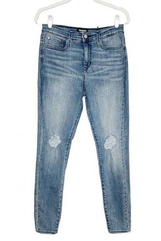 Denizen from Levi's  High Rise Super Skinny Distressed Jeans Blue Size 12 New