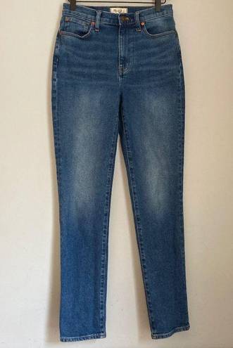 Madewell The Tall High-Rise Slim Boyjean Twyford Wash 26T Blue High Rise Tapered