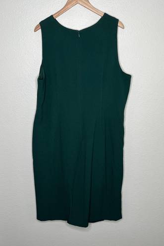 Lane Bryant green sleeveless sheath dress size 22