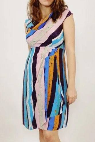 Tracy Reese Plenty by  X Anthropologie Multicolored Stripe Silk Midi Dress, 4