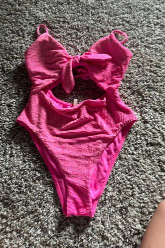 Dillard's Pink One Piece Bathing Suit 