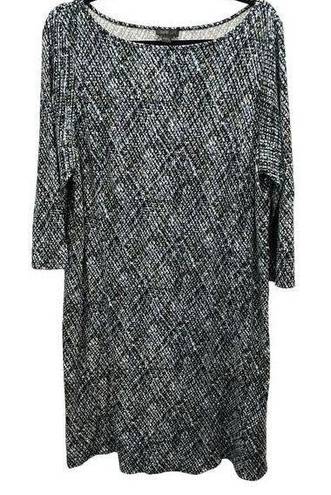 J.Jill  Wearever Collection Dress Women’s Large Boat Neck 3/4 Sleeves Stretch