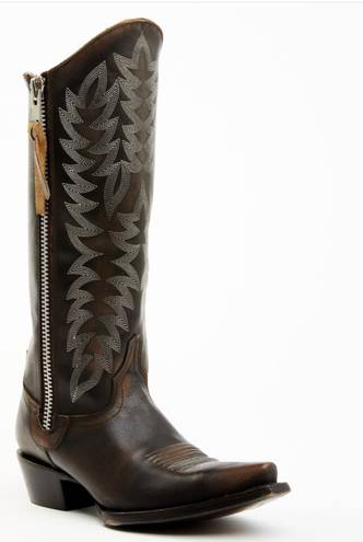 Idyllwind WOMEN'S LATIGO SIDE ZIP DISTRESSED TALL WESTERN BOOT - SNIP TOE