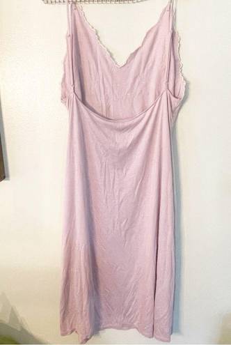 Natori  Size Large Light Purple LUXE SHANGRI-LA TENCEL CHEMISE Dress Pajama