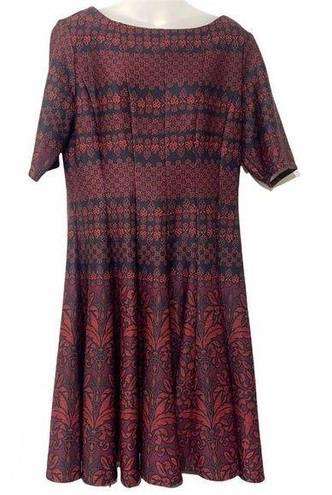 Julian Taylor  fit and flare dress ponte 16 EUC