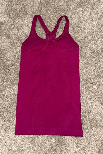 Lululemon Ebb To Street Tank Waist Length in Pomegranate