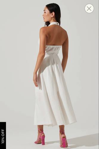 ASTR White MIDI Dress