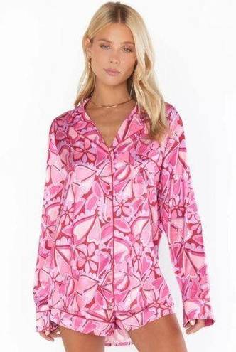 Show Me Your Mumu  Favorite Pj Top in Candy Hearts Pajama Top Size Small Women’s