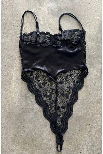 Victoria's Secret  Vintage 1980s Satin Bodysuit