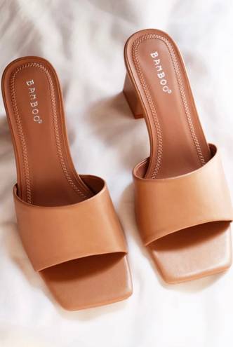 Bamboo Cora Nude Sandals 