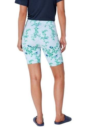 Tuckernuck  Light Blue English Ivy 7” Ava Bike Shorts US S