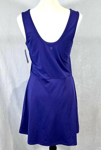 Xersion purple athletic tennis dress w/ builtin shorts & pockets size medium NWT