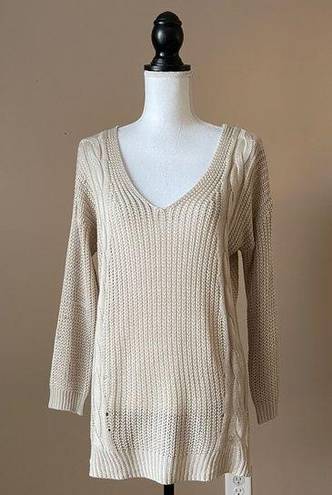 Wishlist  | Tan Knit Cross Back Sweater Sz S/M