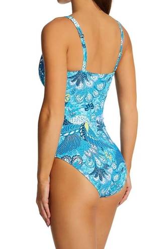 Bleu Rod Beattie New!  One Shoulder Boho Paradise Swim Suit