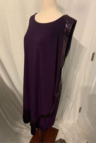 Scarlett Purple dress size 16 with sequence Scarlette